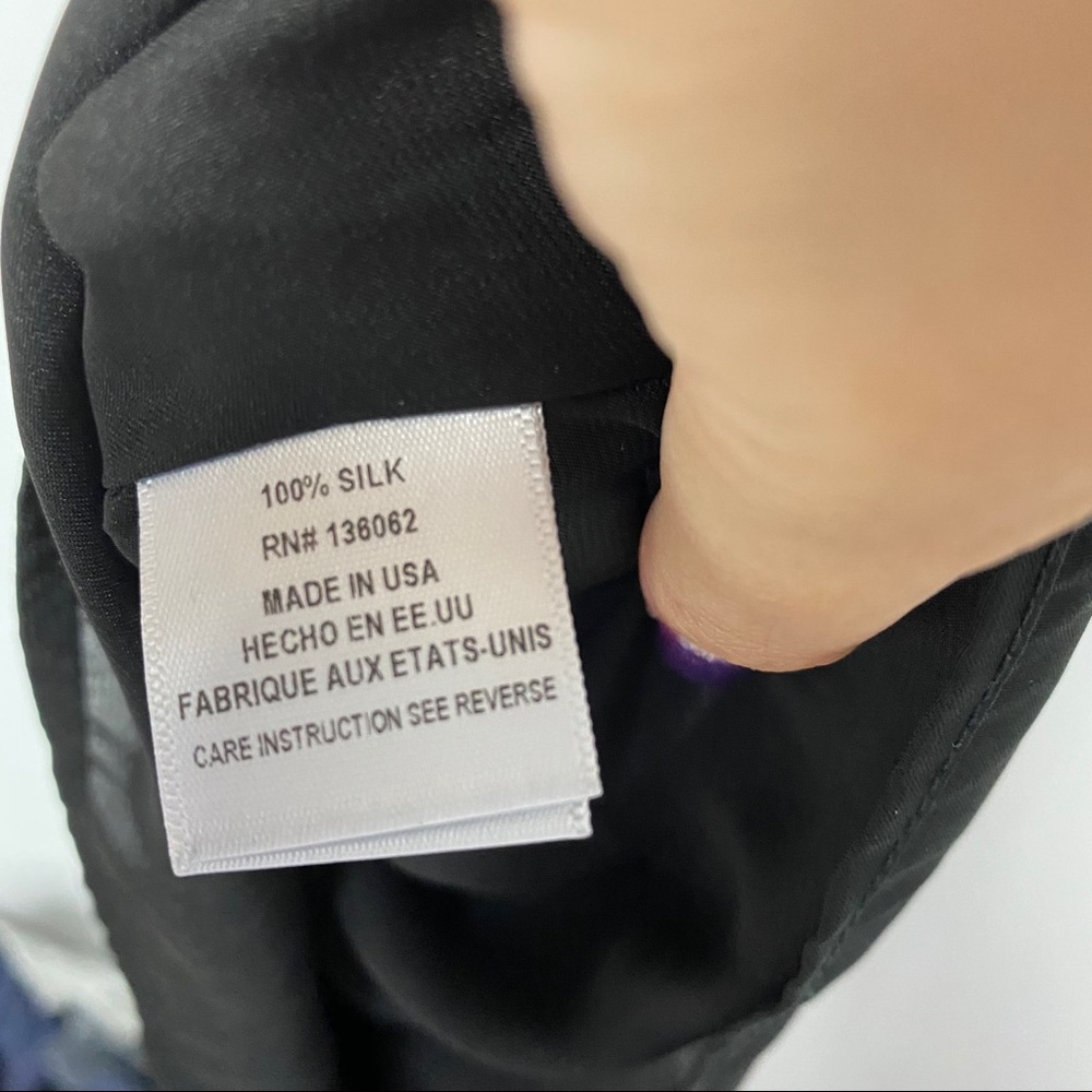 NWOT Lavender Brown silk fringe dress - Picture 6 of 6